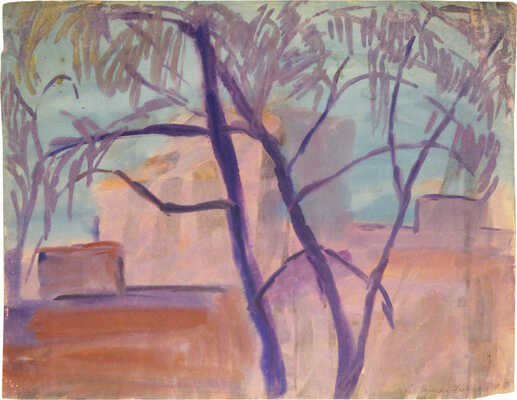 Самойловских Анна Ивановна. Вечер в Петровском парке